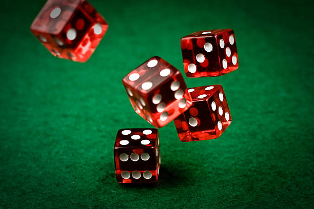 Live casino studio with multiple dealer tables